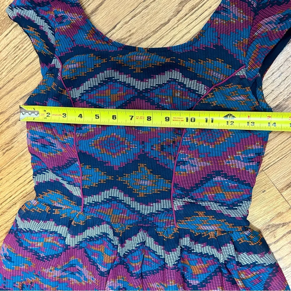 Band Of Gypsies | Geometric Boho Short Sleeve Lined Mini Dress Size XS - Image 10