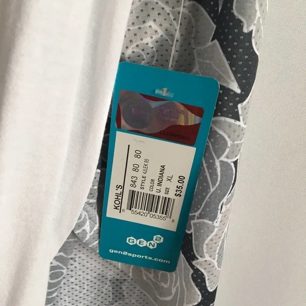 Indiana Hoosiers Tank Top Rose Cross Back White Junior's Gen 2 Red XL IU Shirt Size undefined - Image 5