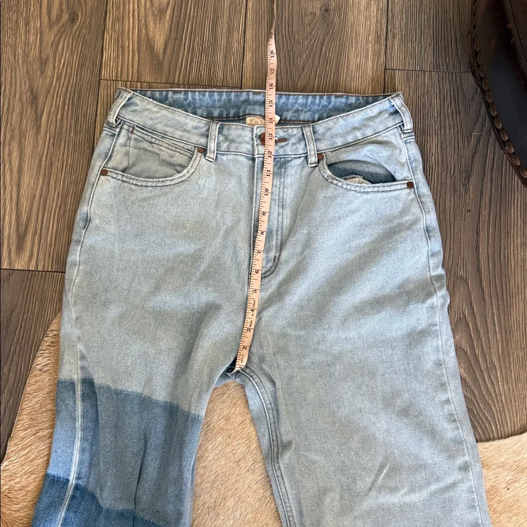 Wrangler Billabong  collar Light Blue Denim Jeans patchwork size 31 - Image 12