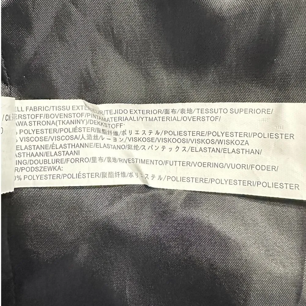 Moon River Blazer Jacket Womens Small Gray Twill Double Layer Long Sleeve Button - Image 10