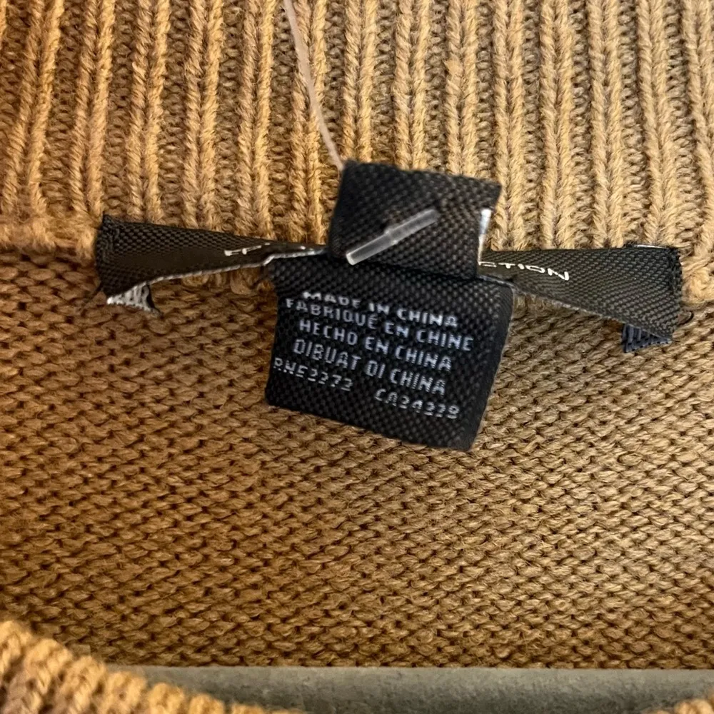 French Connection Dress Babysoft Balloon Sleeve Sweater Dress in Camel Sz L NWT - Image 14