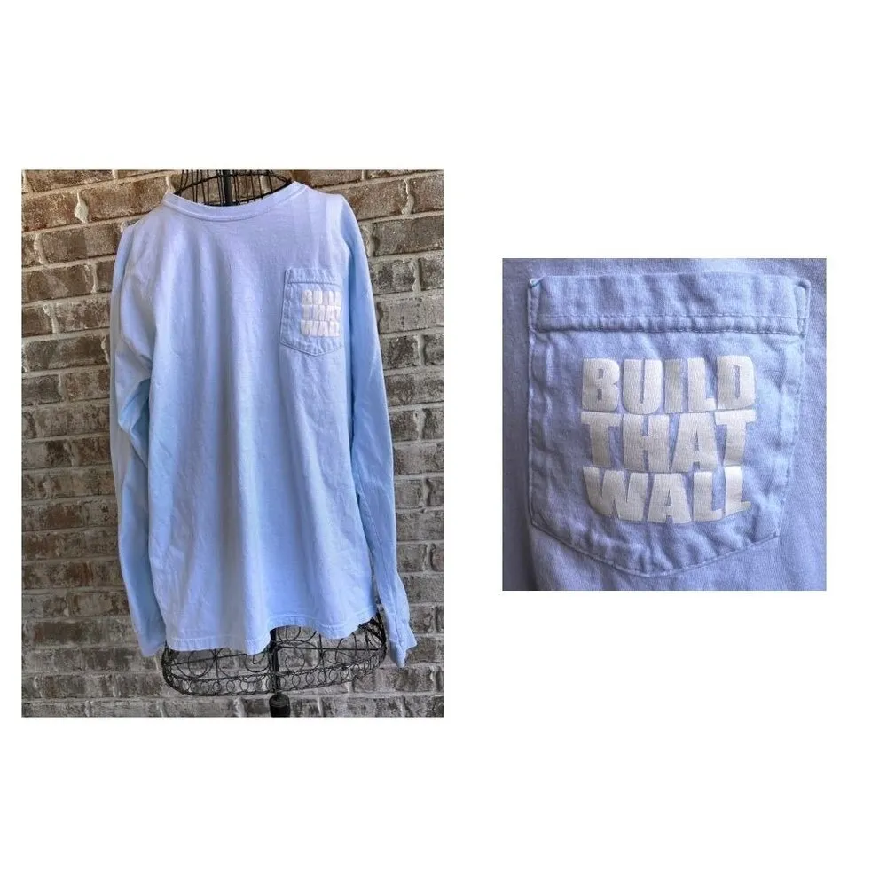 Can't Stump Trump Long Sleeve T Shirt Large Comfort Colors Blue Inaugura… - Image 6