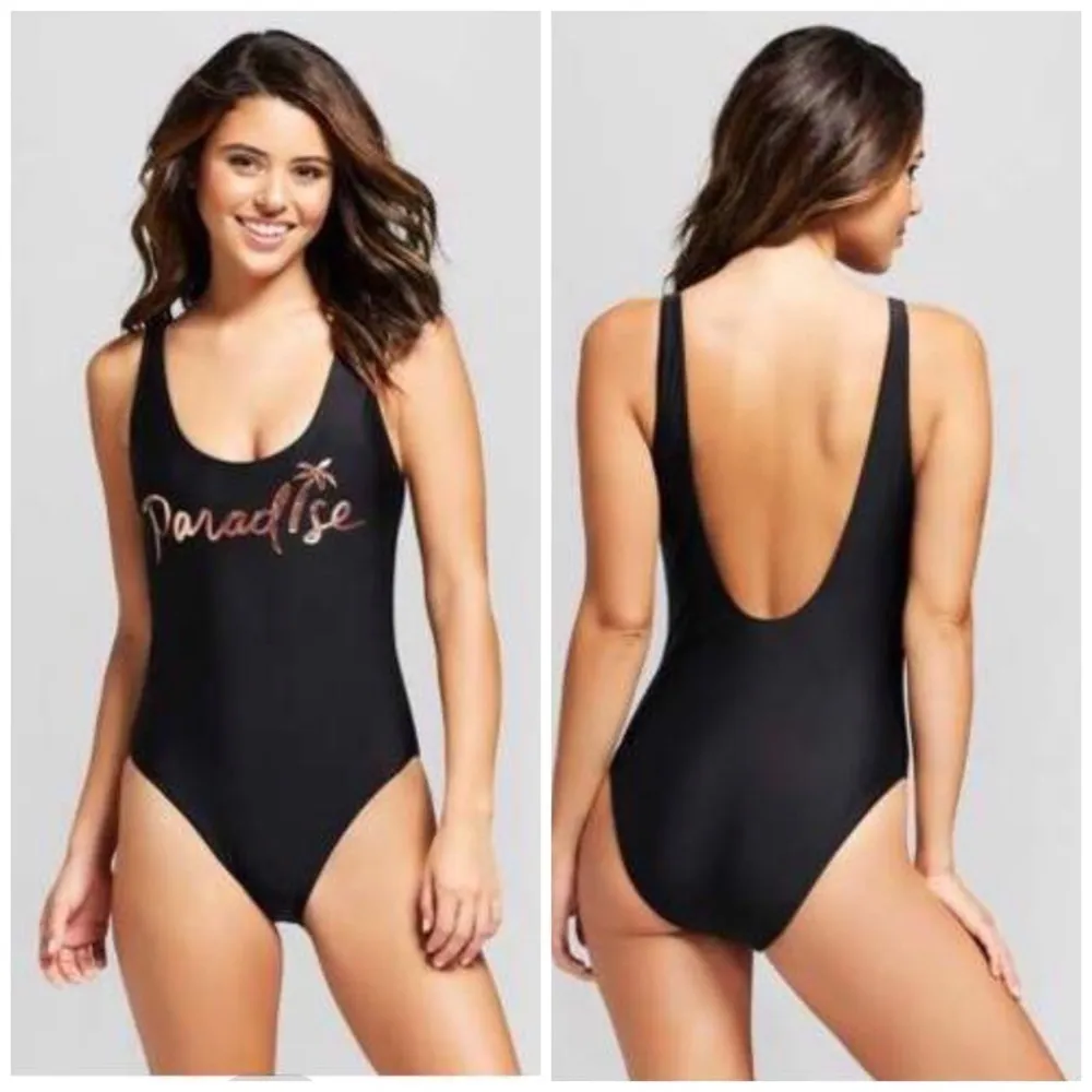 Vanilla‎ Beach Paradise One Piece Swim suit M NEW Black Size M - Image 2