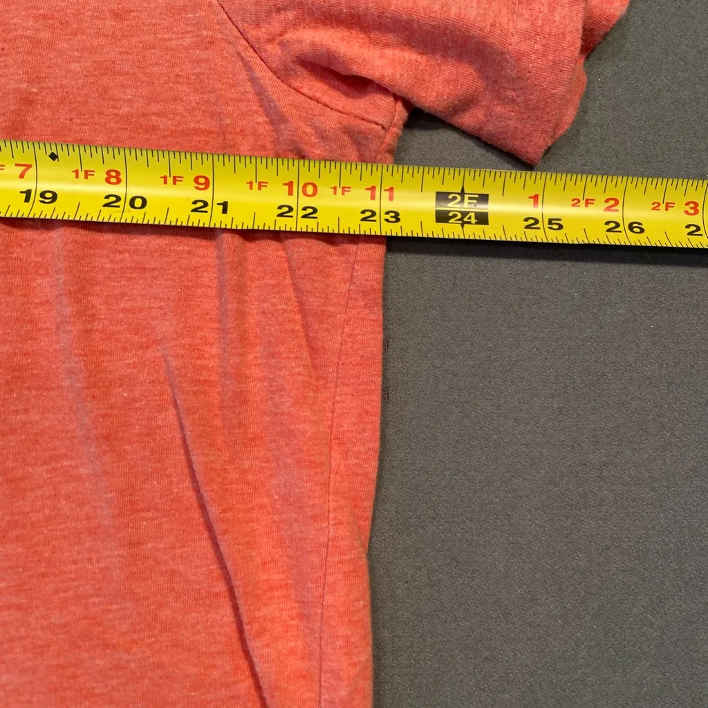 Target, Mossimo Supply Co, Athletic Fit Tee‎ Shirt, V Neck, Size XL, vintage. Orange - Image 4