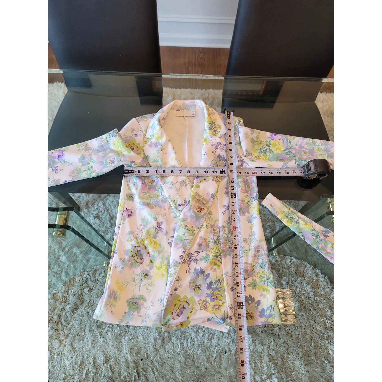 ASOS Design Maternity Pantsuit Size US 2 White Floral Blazer and Trousers Petite - Image 12