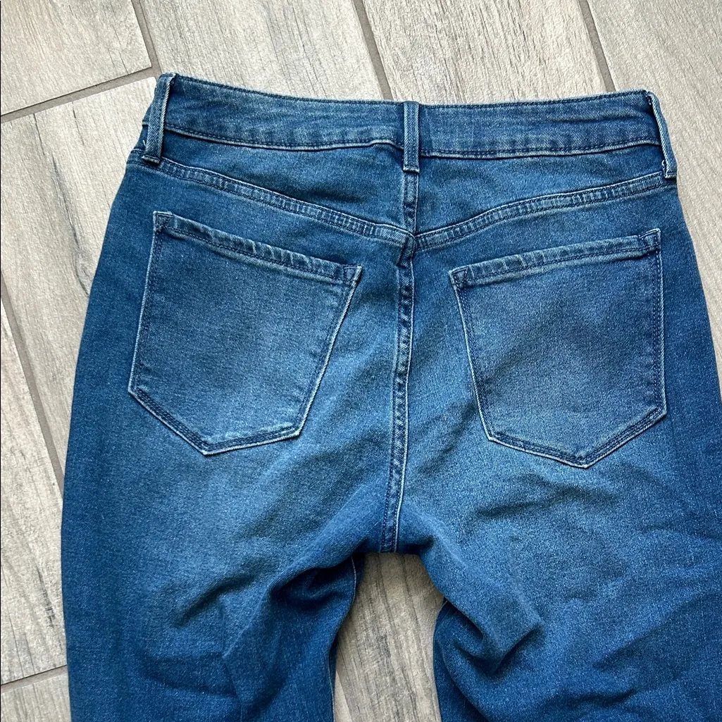 Old Navy Dark Blue Flare Jeans - Image 6
