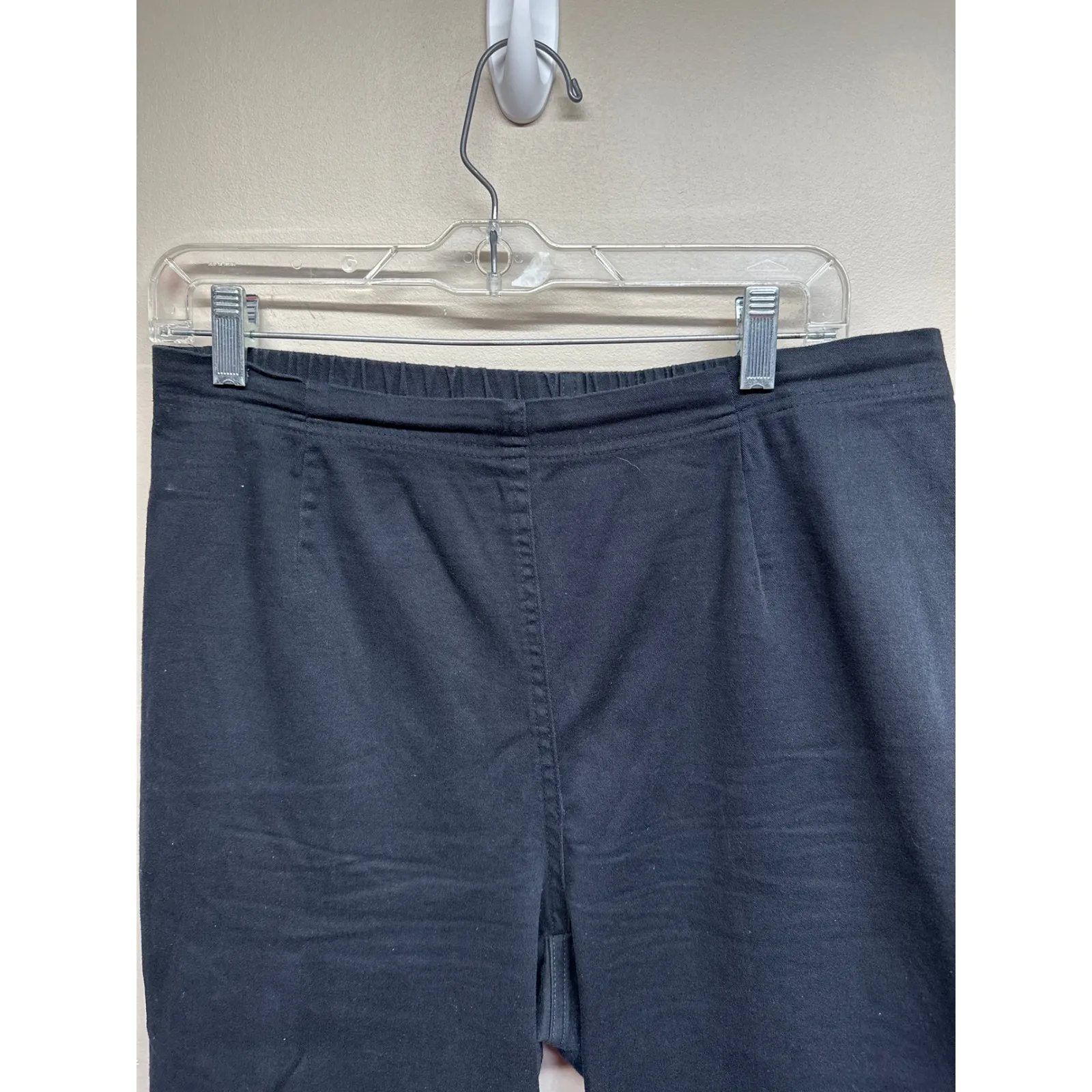 White Stag Women Plus Black Stretch Capri Pants Cropped Elastic Waist 16W - Image 4