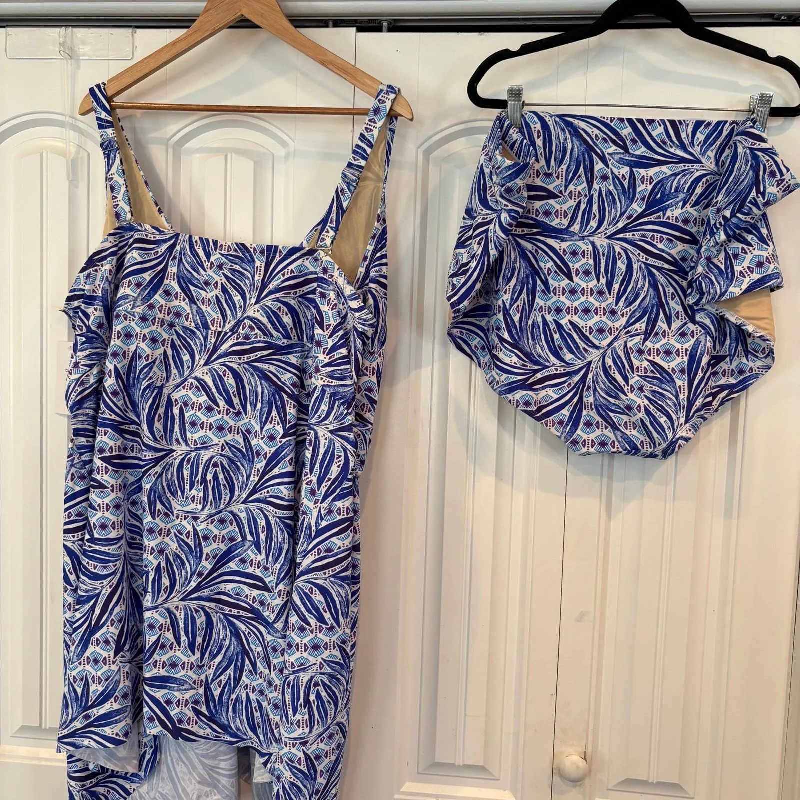 Swimsuits For All Blue Two Piece Swimsuit Size‎ 34 Size 4X - Image 2