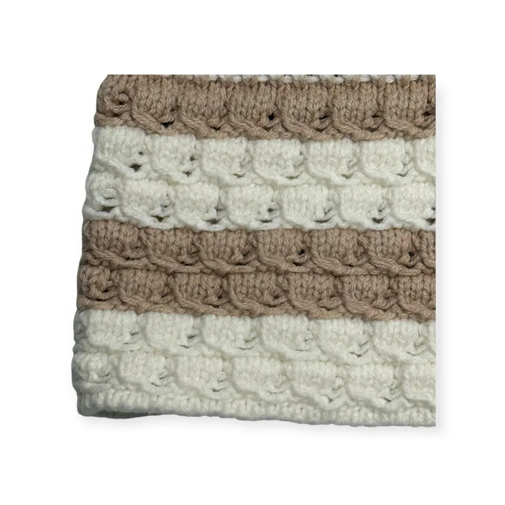 new House of Harlow 1960 𖣴 Crochet Striped Bermuda Shorts 𖣴 Almond White 𖣴 Small - Image 7