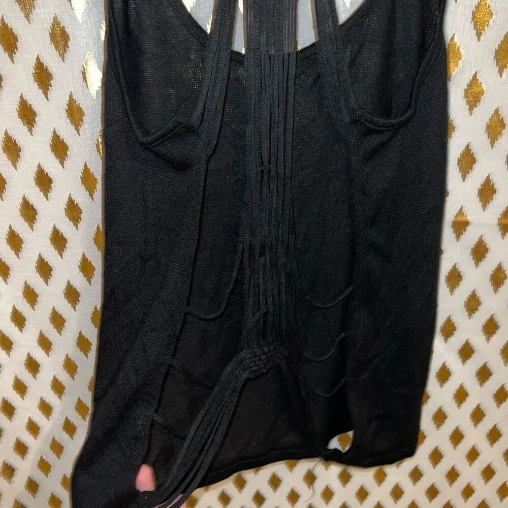 Poof strappy tank top backless size M - Image 3