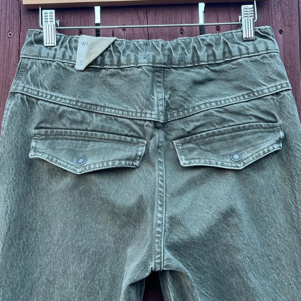 Free People We The Free Marx Slouchy Cargo Jeans Green Size 24 - Image 8