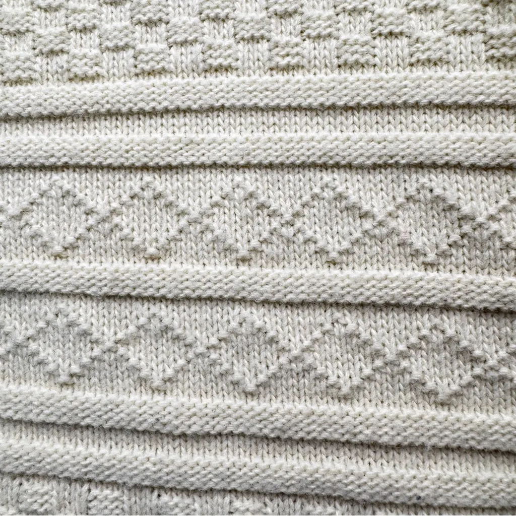 London Fog Vintage Ivory Fisherman Style Sweater Zip Front Funnel Mock Collar XL - Image 3