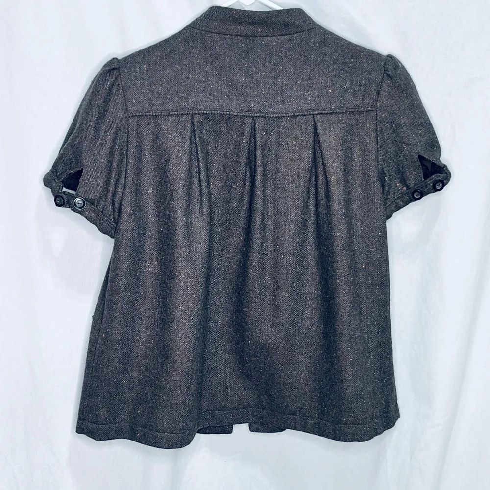 Nick and Mo Short Sleeve Brown Orange Jacket Blazer L Size L - Image 2