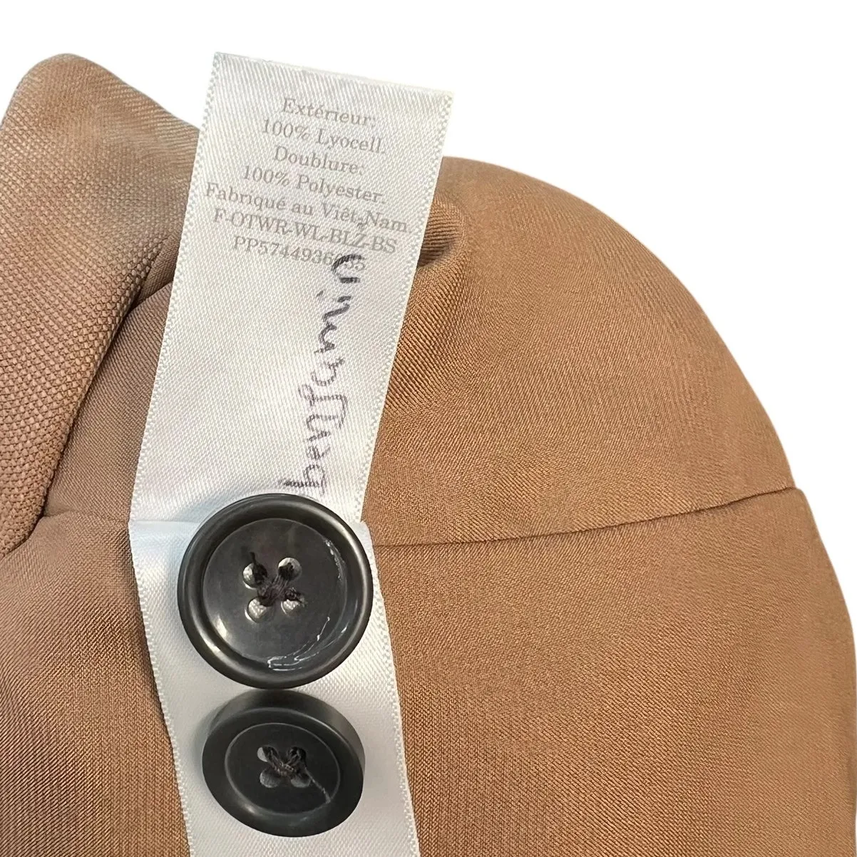 Everlane The Easy Blazer Lyocell Oversized Toasted Coconut Tan Camel‎ Size 10 - Image 15