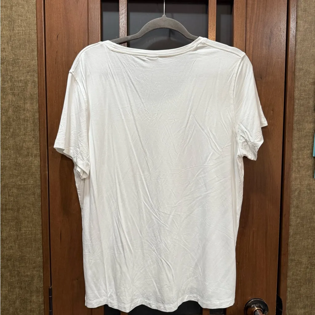 Ripskirt Hawaii White Simple Tee XL EUC - Image 2