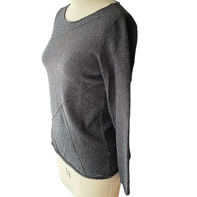 CALVIN KLEIN JEANS Grey Scoopneck Sweater ~ Women's Size MEDIUM - Image 3