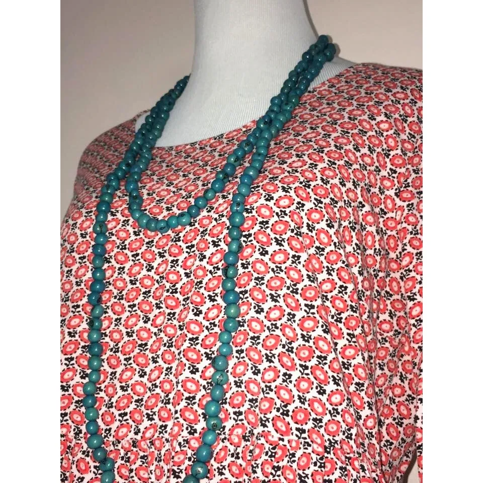 Old Navy Dress Women S 4 6 Rayon Peasant Floral Ditsy Print Cottagecore Shift - Image 2