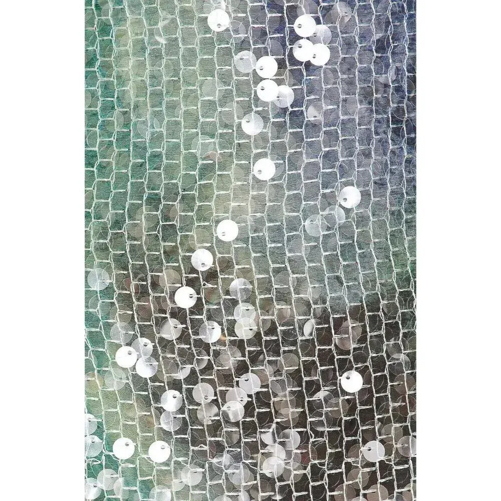 ILA Mer Sequin Maxi Dress in Blue 38 New Womens Long Formal Mosaic Gown Size undefined - Image 4