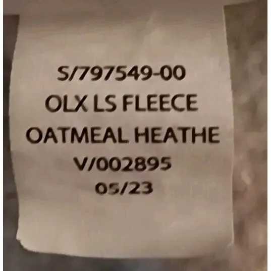 Banana Republic Women's Size S‎ OLX LS Fleece Casual Shirt Oatmeal Heather - Image 4