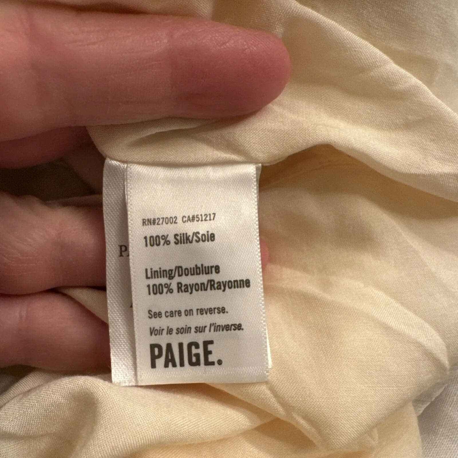 PAIGE Sandee Three Quarter Sleeve Mini Day to Night Dress in White‎ Multi Silk - Image 6