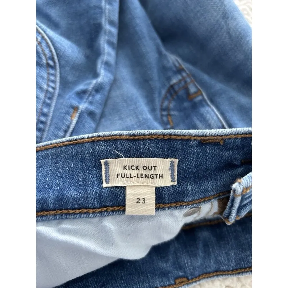 Madewell Women's Kick Out Full-Length Jeans Blue Mid Rise Size 23T - Image 10