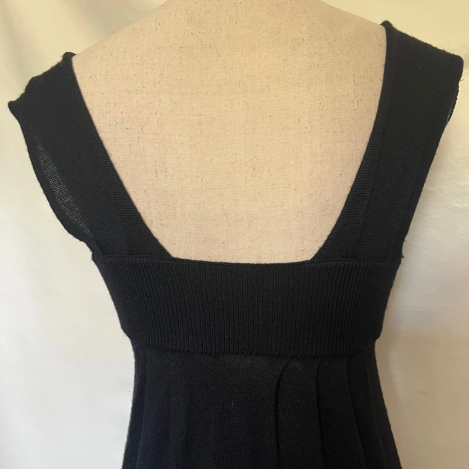 Banana Republic Merino Wool Dress Sz S Holiday Chic Minimal Square Neck Winter - Image 8