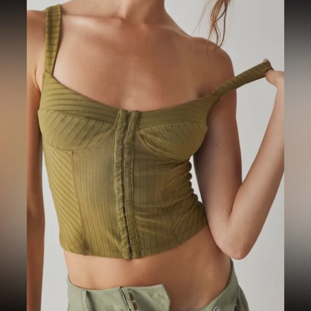 COPY - Free People Serenity Corset Cami. Size medium - Image 3