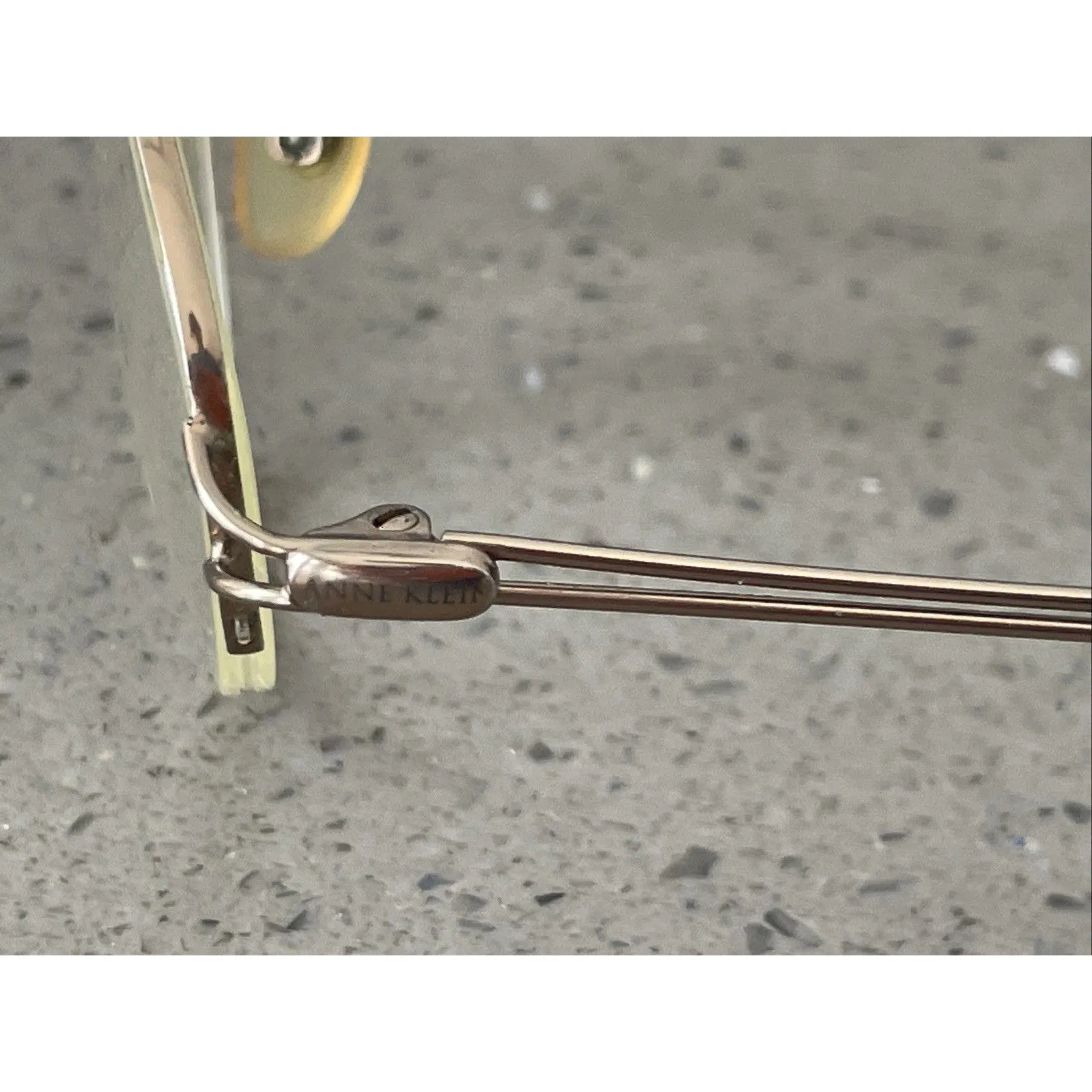 Anne Klein Eyeglasses 50-18-135 2025 K1046 Gold bronze half rim Frames ONLY - Image 5