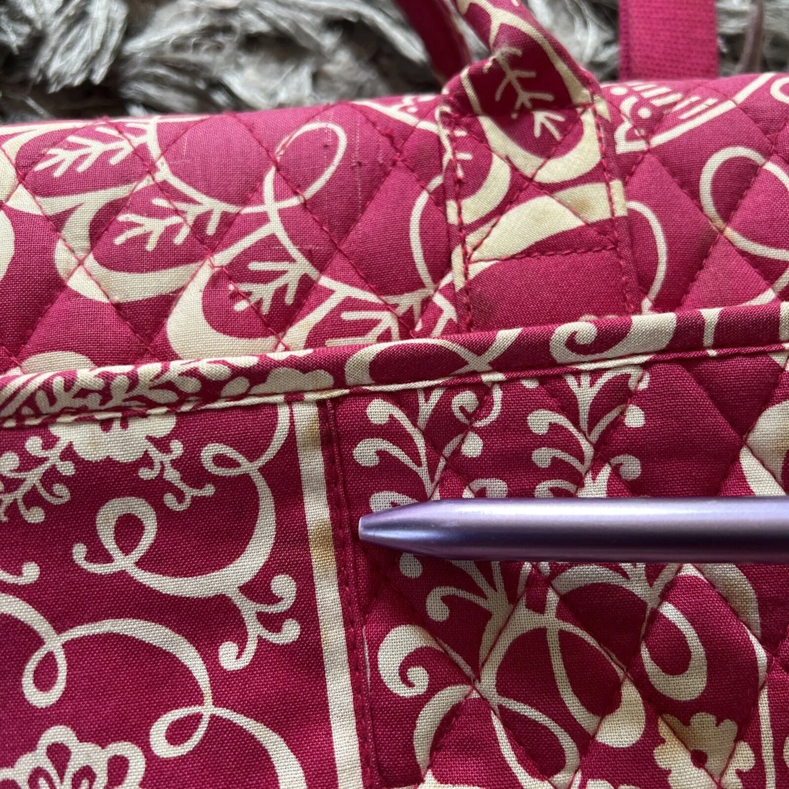 Vera Bradley Twirly Birds Pink Hardshell Laptop‎ Case - Image 4
