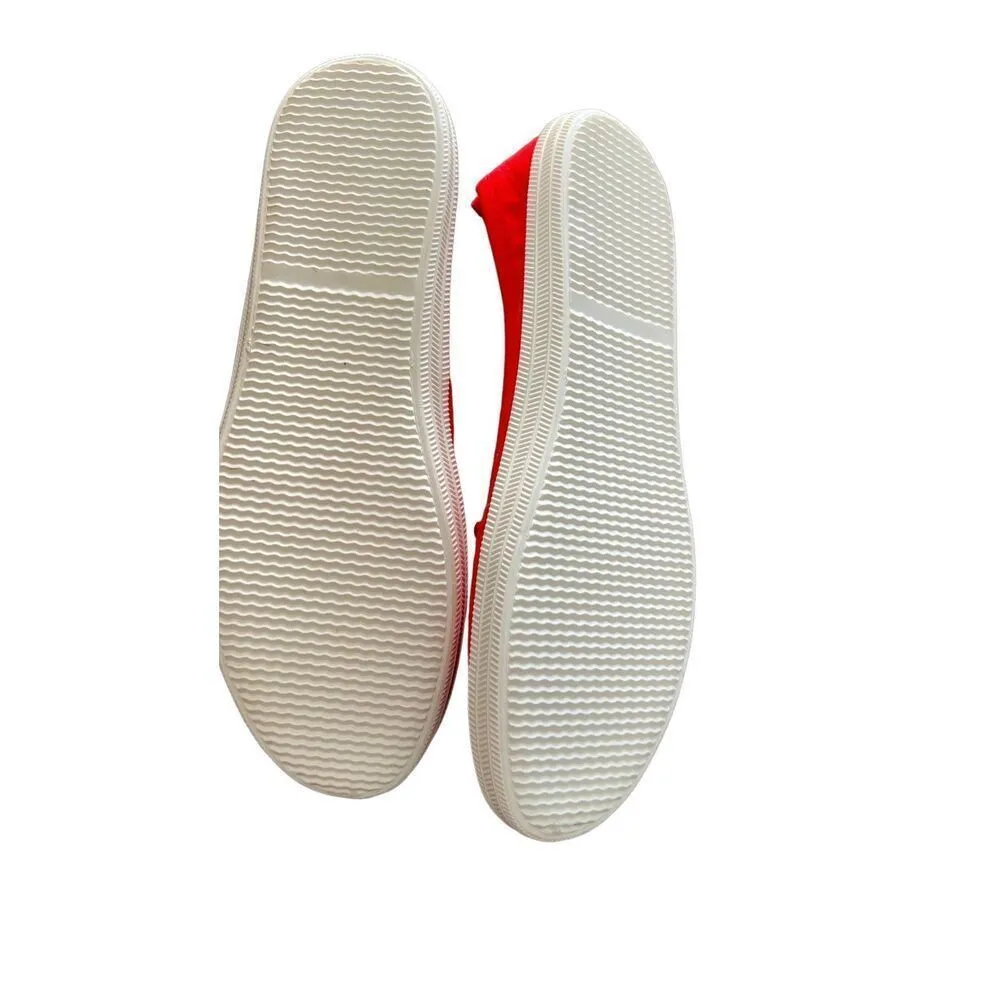 H&M red flat sneakers size 8.5 - Image 8