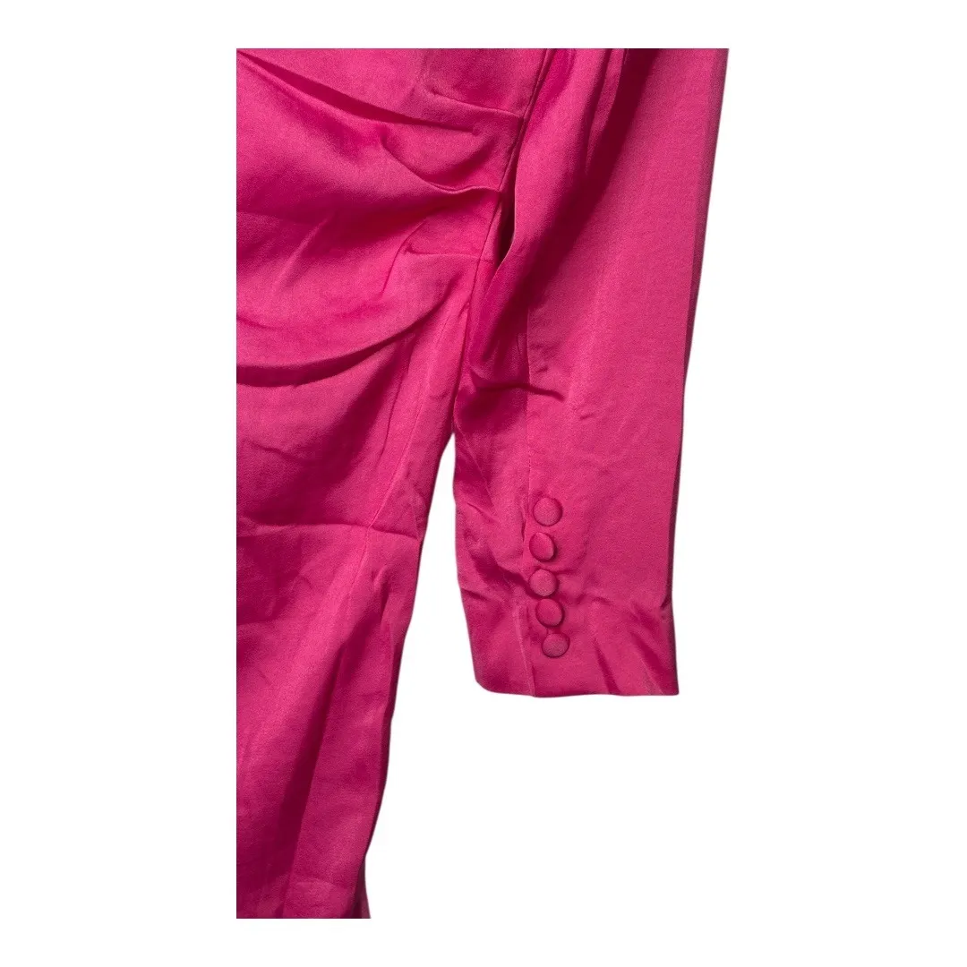 Choosy‎ In The Mood Pink Fuchsia Colorblock Twist Front 2 Toned Dress Size 2 NWT - Image 8