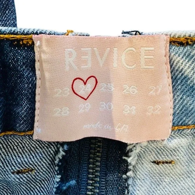 Revice Two Tone Yin Yang Full Zip‎ Around Jeans Size 24 - Image 8