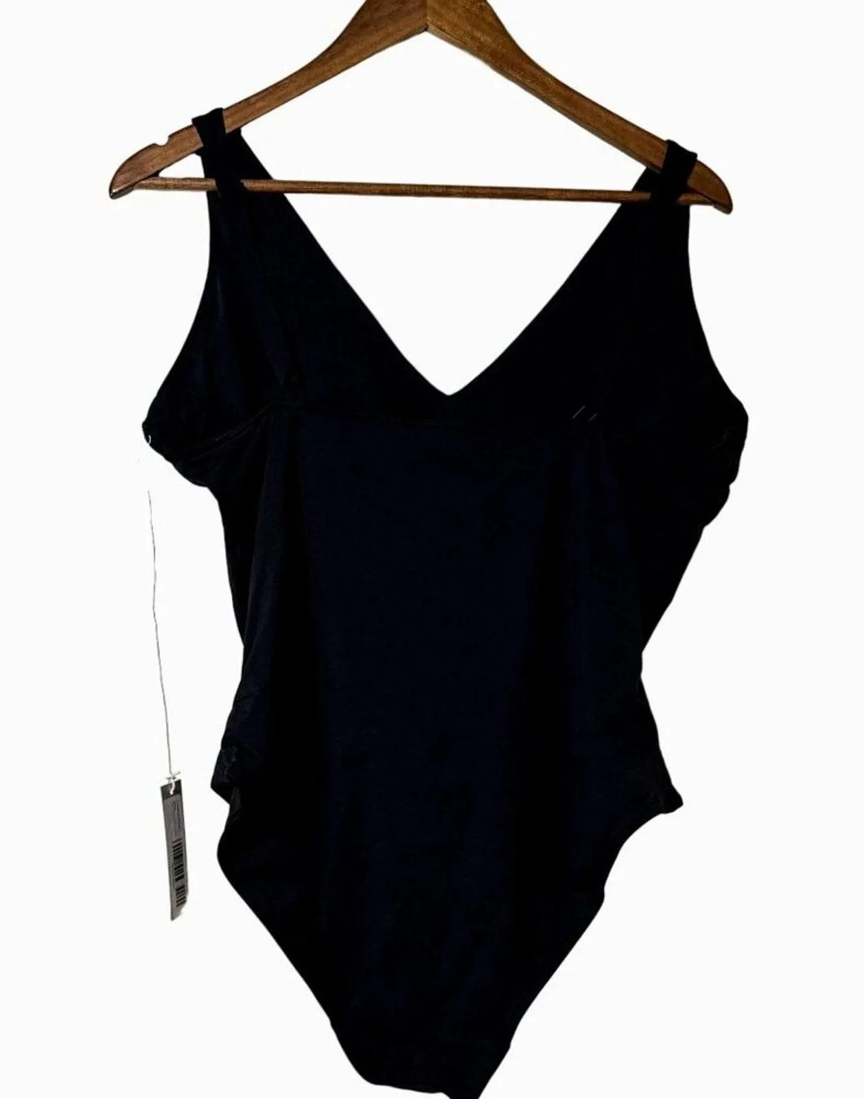 Everlane Swimsuit Women’s XL NWT Renew V-Neck One Piece Resort Wear Black - Image 7