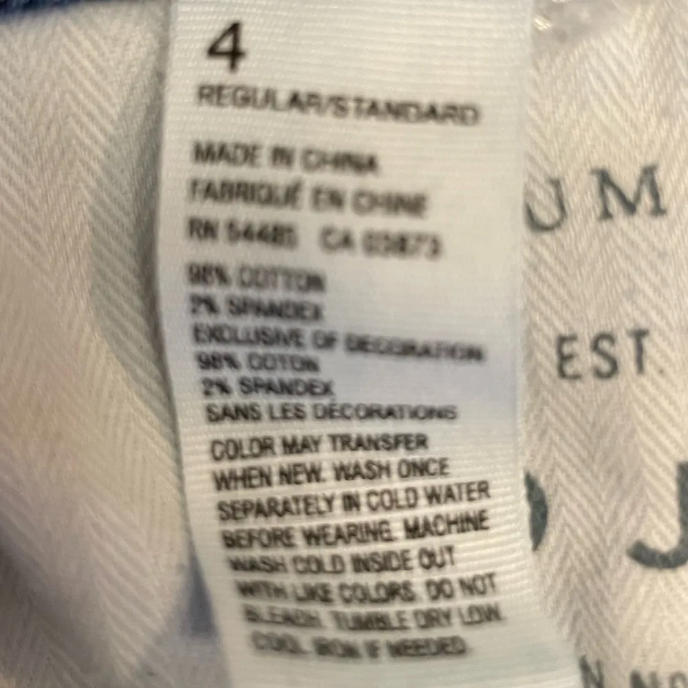 American Eagle Outfitters Lowrose Skinny Stretch Women’s Button Fly Blue Jeans - Image 8