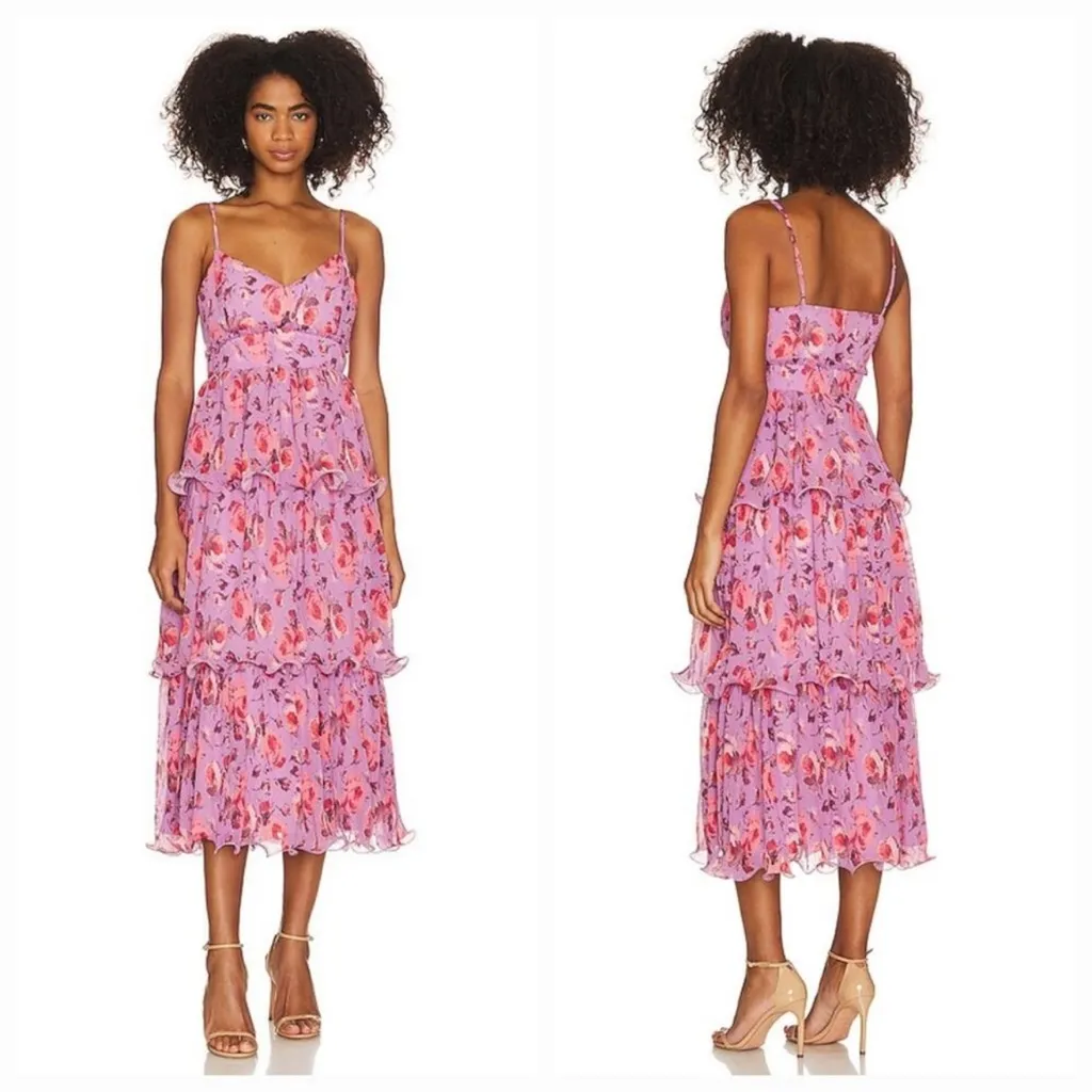 LIKELY Adriana Dress in Orchid Multi - Image 2
