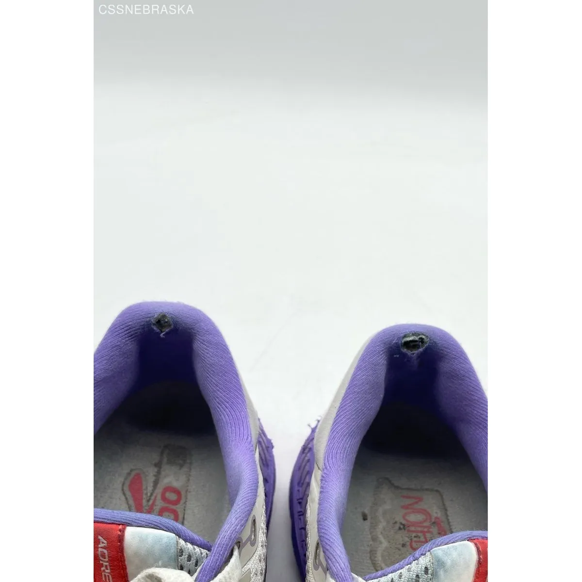 Brooks Shoes Womens Adrenaline GTS 22 Running Comfy Grey White Purple - Size 8.5 - Image 9