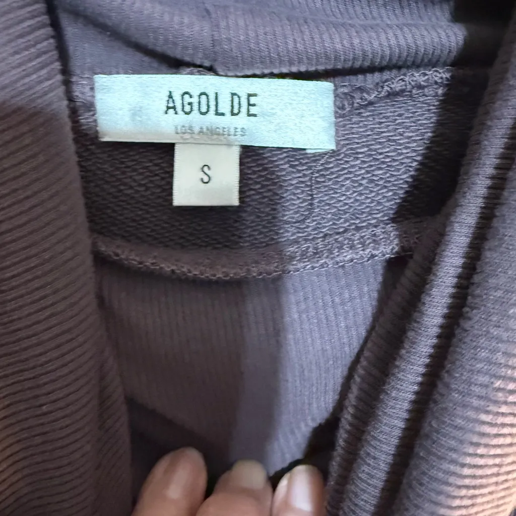 AGOLDE  Taupe Turtleneck Sweater - Image 6