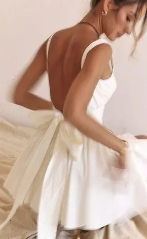 L D-DD  'Florianne' Ivory Bow Mini Dress NWOT - Image 2