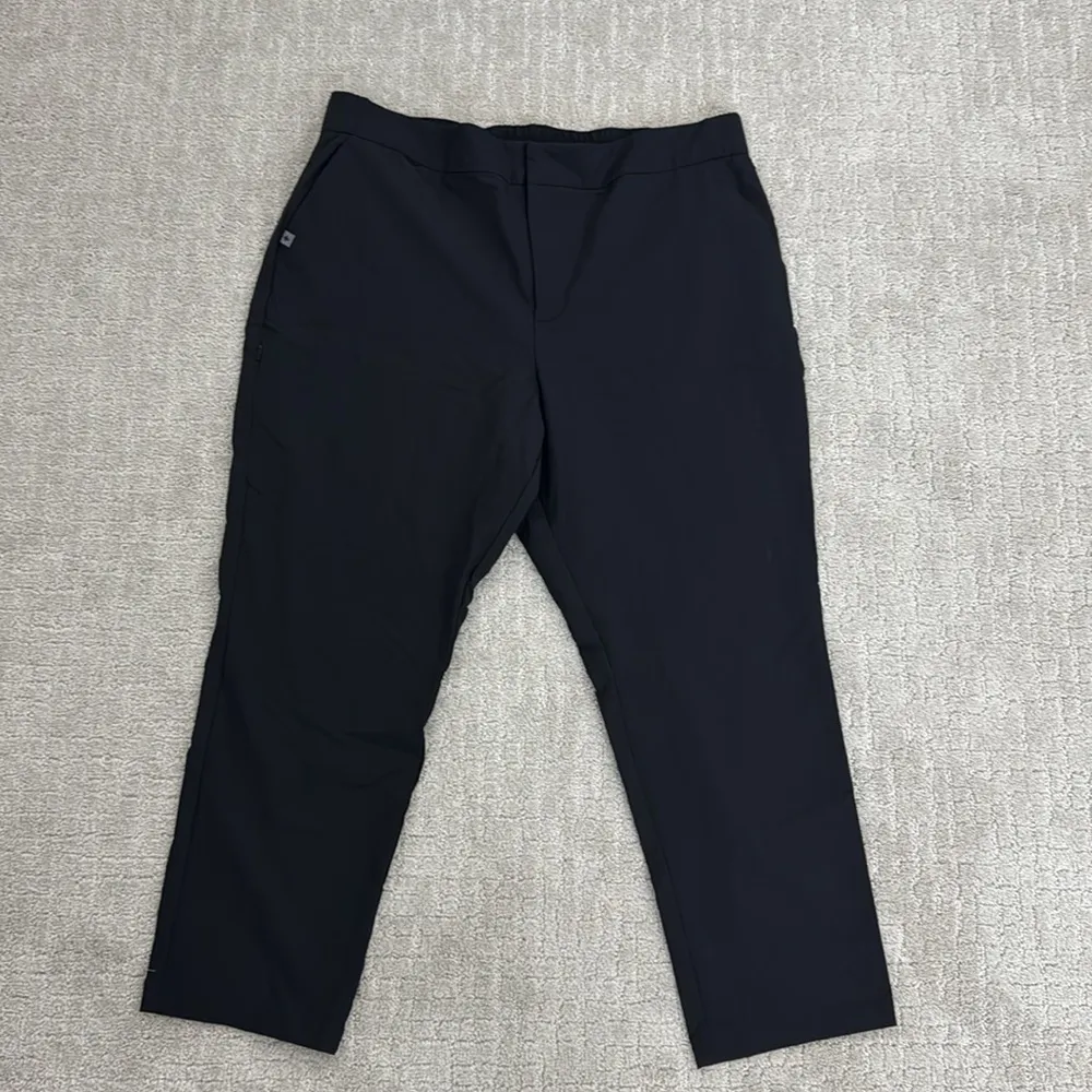 Figs FIGSPRO black Straight leg Zip Fly button waist Trouser scrubs workwear - Image 3