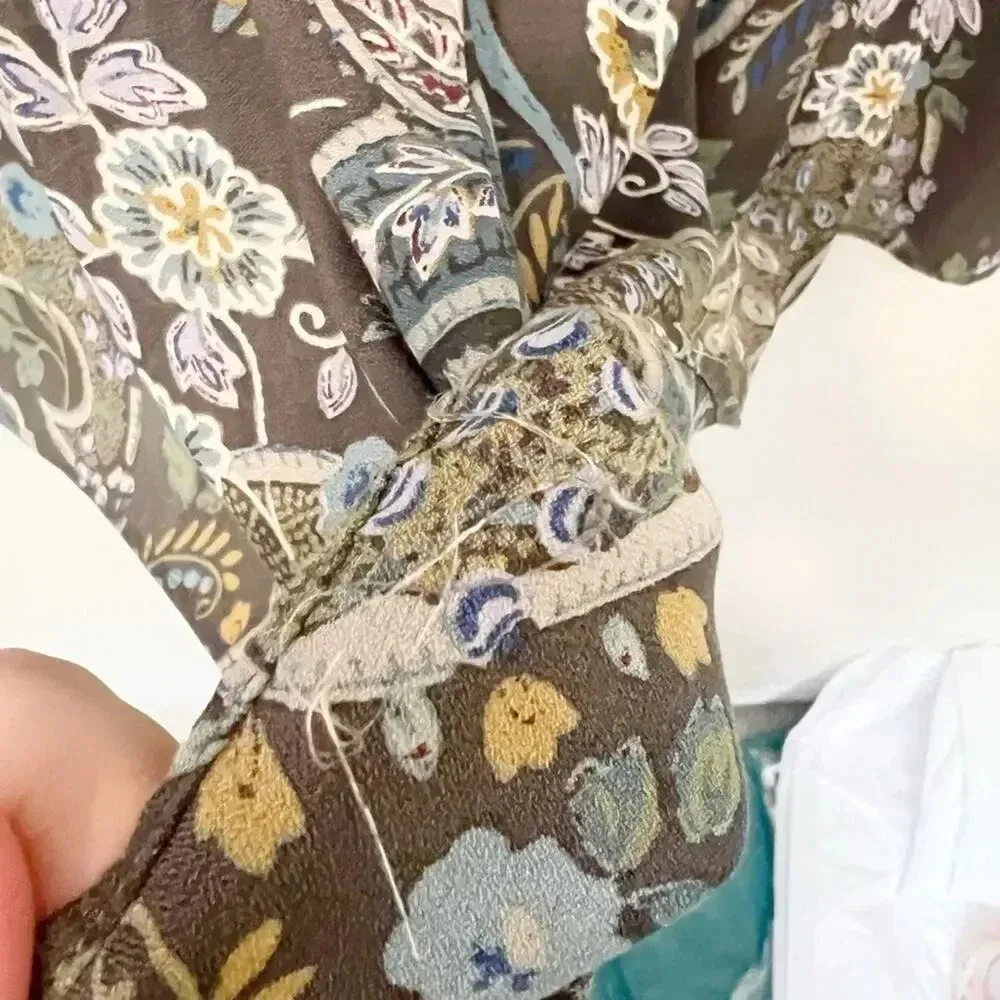 FREE PEOPLE Rain or Shine Paisley Tunic size‎ Small - Image 6