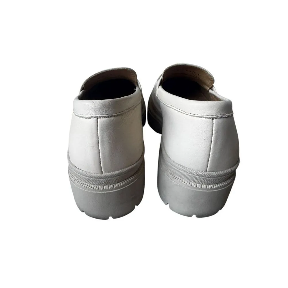 Patina Women's Zoe Chunky Y2K Loafer Tan Portland SZ 7.5 White - Image 2