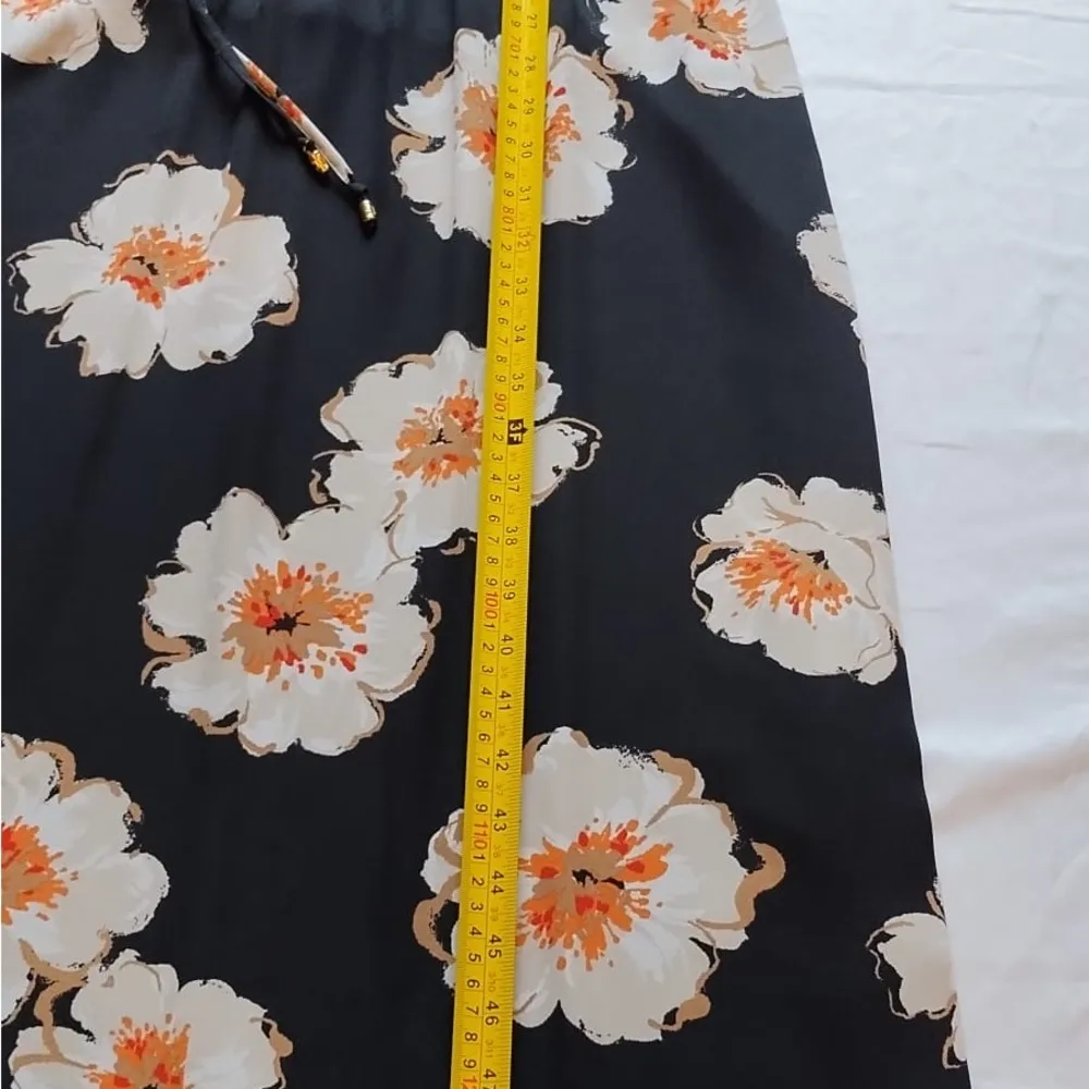 IVANKA TRUMP Women’s LONG DRESS, SPAGHETTI STRAPS, BLACK, FLORAL,TIE WAIST Sz12 - Image 10