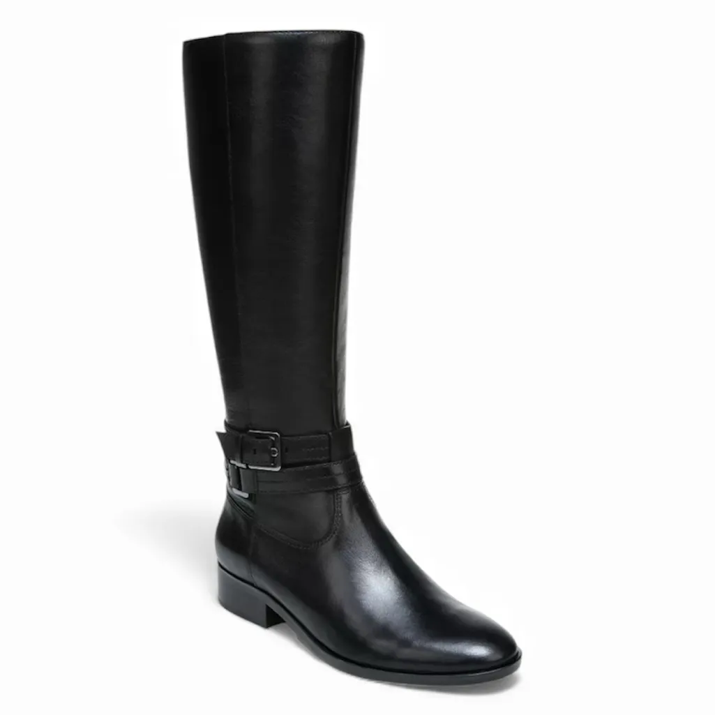 NATURALIZER Reid Black Leather Knee High Boots Size 6 Equestrian Fall Winter - Image 5