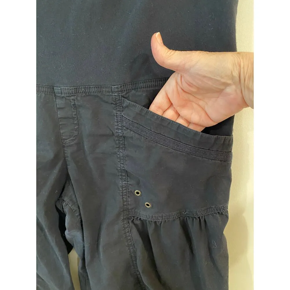 XCVI High Rise Elastic Waistband Pull On Crop Capri Pants Black Women's Size XL - Image 4