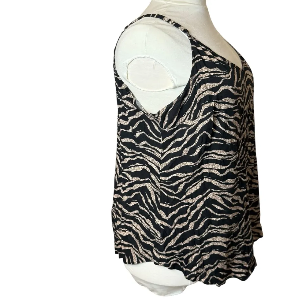 Torrid Ava Stretch Challis Wave Tiger Print Cami Tank Size 3X Animal Edgy Rocker - Image 6
