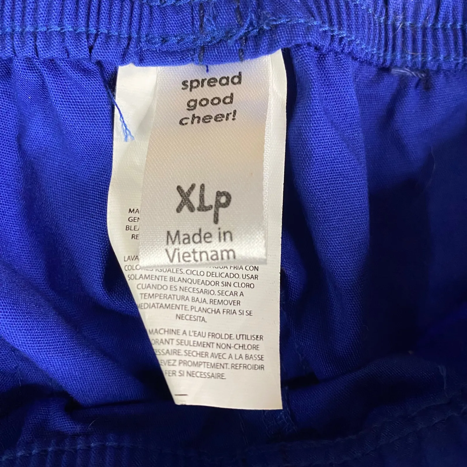 WonderFlex Royal Blue Petite Scrub Set Top & Pants V-Neck Pockets Comfort XL NWT - Image 6