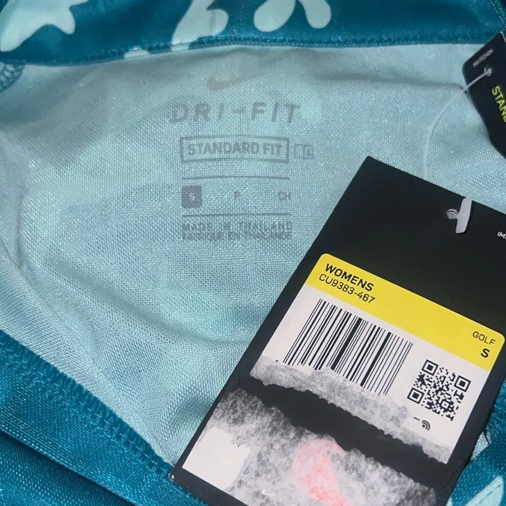 Nike Golf Victory Floral Print Sleeveless Golf Polo NWT Small - Image 3