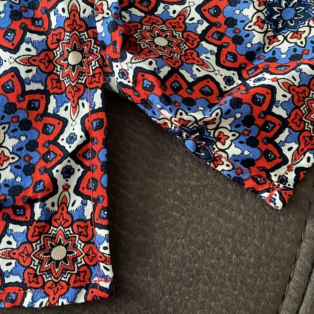 EVAN-PICONE Colorful Design Short Sleeve Blouse Size 16 - Image 8