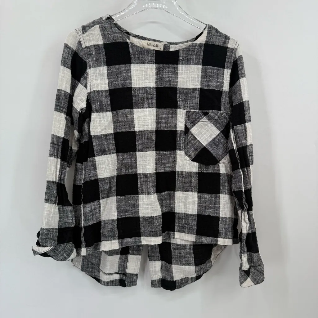 Bella Dahl
Buffalo Plaid Button‎ Back Pullover size small - Image 3