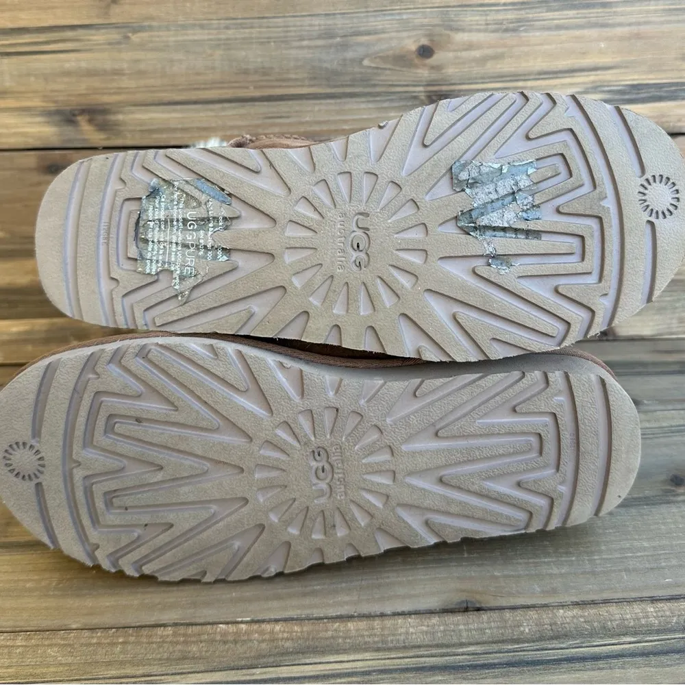 UGG Mini Bailey Bow Boots 1005062 Chestnut Brown Size 9 - Image 9